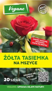 Żółte tasiemki na mszyce Vegano 20 sztuk