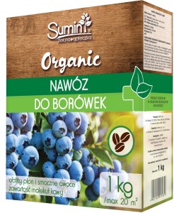 Nawóz organiczny granulowany do borówek 1 kg Sumin