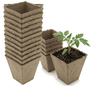 Doniczki z włókna kokosowego kwadratowe – 8 x 8 x 7,5 cm x 12 szt. Green Star