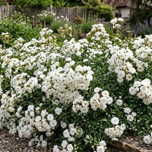 Róża Okrywowa Biała The Fairy White (Rosa Miniature The Fairy White)