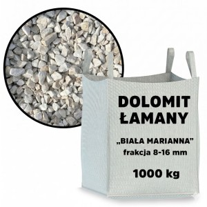 Dolomit łamany „Biała Marianna” 8-16 mm – big bag – 1 tona
