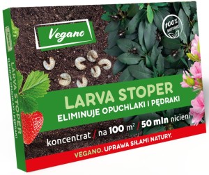  Pożyteczne nicienie na opuchlaki i pędraki Larva Stoper Vegano 50 mln