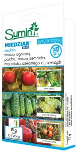 Miedzian 50 WP – preparat na choroby  drzew owocowych – Sumin 15 g