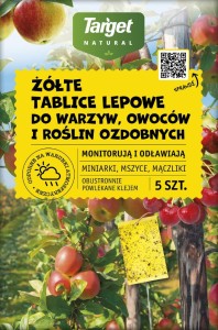 Żółte tablice lepowe duże na szkodniki Target 5 sztuk