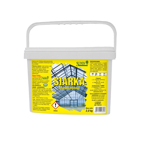 Siarka granulowana - do dezynfekcji i zakwaszania gleby 3 kg