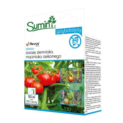 Na zarazę ziemniaka i mączniaka rzekomego Revus 250 SC Sumin 50 ml