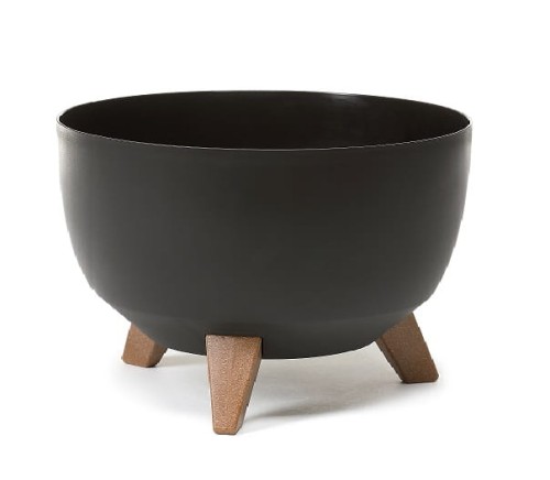 Osłonka doniczka misa Ø330 mm Roma – czarna – Lamela