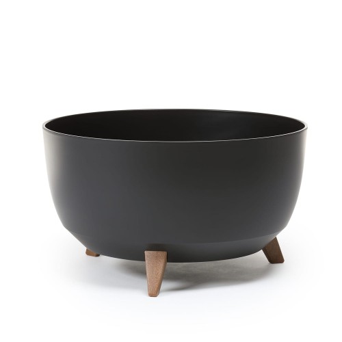 Osłonka doniczka misa Ø400 mm Roma – czarna – Lamela