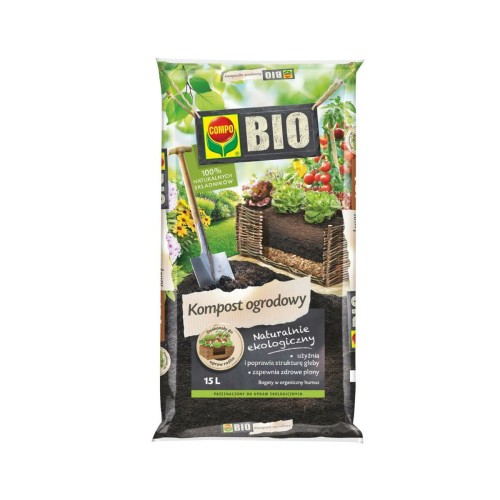 Kompost Ogrodowy – użyźnia glebę – Compo 15 l
