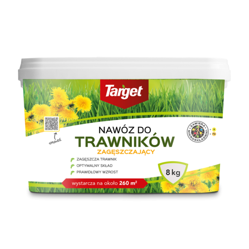 Nawóz do trawnika - zagęszczający i wypierający chwasty – Target 8 kg