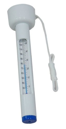 Termometr spławikowy do pomiaru temperatury wody w basenie