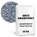 Grys granitowy „Dalmatyńczyk” 16-22 mm – 20 kg