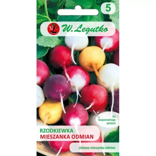 Rzodkiewka mieszanka odmian kulistych Legutko 10 g