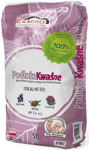 Bio podłoże kwaśne Ekagro 50 l