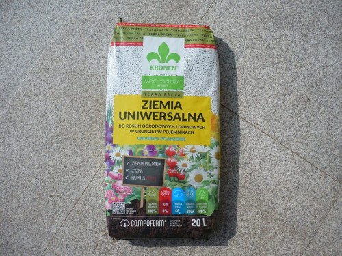 Ziemia Uniwersalna Bez Torfu Terra Preta Kronen 20 l