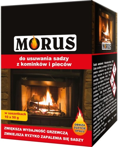 Proszek do usuwania sadzy z kominków i pieców Morus Bros 0,9 kg