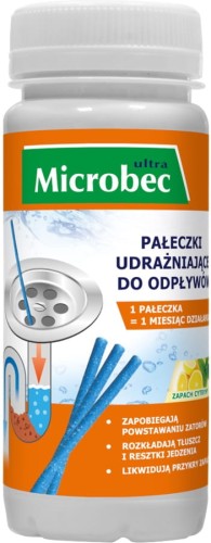 Pałeczki udrażniające do odpływów Microbec Bros 12 sztuk