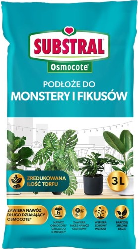 Podłoże do monstery i fikusów Substral 3 l