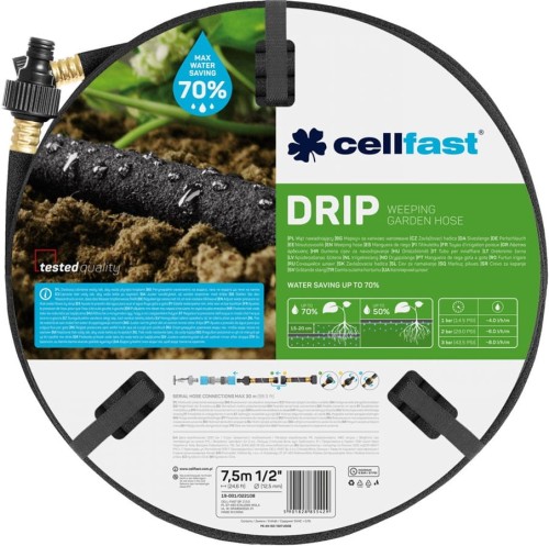 Wąż nawadniający kropelkowo Drip 1/2" 7,5 m – Cellfast