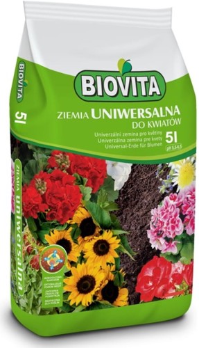 Ziemia uniwersalna do kwiatów Biovita 5 l