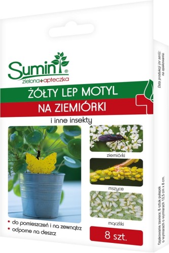 Lep motylek na ziemiórki i inne insekty Sumin 8 sztuk