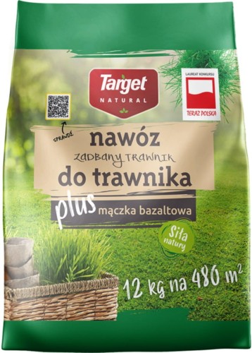 Nawóz do trawnika plus mączka bazaltowa Target 12 kg