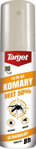 Płyn na komary, kleszcze i meszki 50% DEET Target 80 ml
