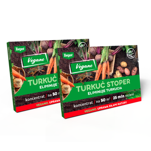 Pożyteczne nicienie na turkucia i inne szkodniki Turkuć Stoper Vegano 50 mln