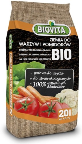 Bio Ziemia do warzyw i pomidorów Biovita 20 l