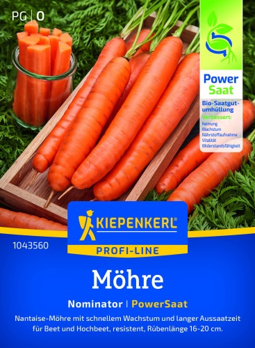 Marchew Nominator F1 nasiona otoczkowane - Kiepenkerl