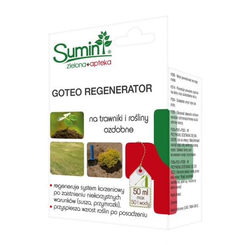 Nawóz do trawników i roślin ozdobnych Goteo Regenerator Sumin 50 ml