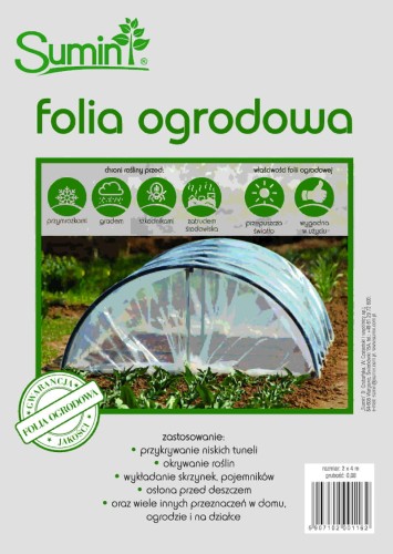 Folia ogrodowa 2 x 4 m / 0,08 g