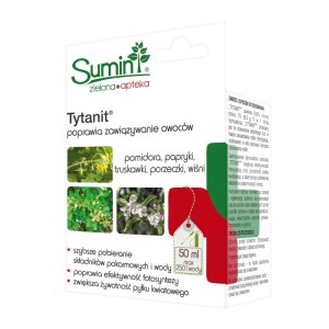Tytanit 50 ml - poprawia zawiązywanie owoców pomidora, papryki, truskawki, porzeczki i wiśni Sumin