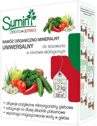 Nawóz uniwersalny organiczno-mineralny granulowany 1,2 kg