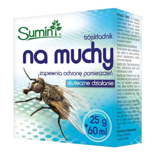 Trójskładnikowy preparat do malowania na muchy Sumin 25 g + 60 ml