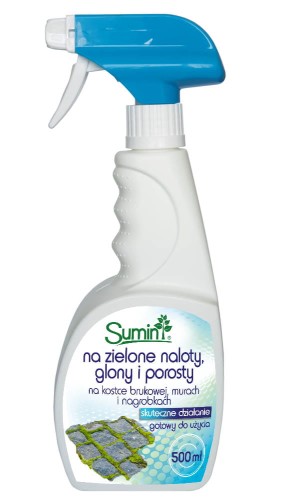 Spray na zielone naloty na bruku, murach i nagrobkach Sumin 500 ml