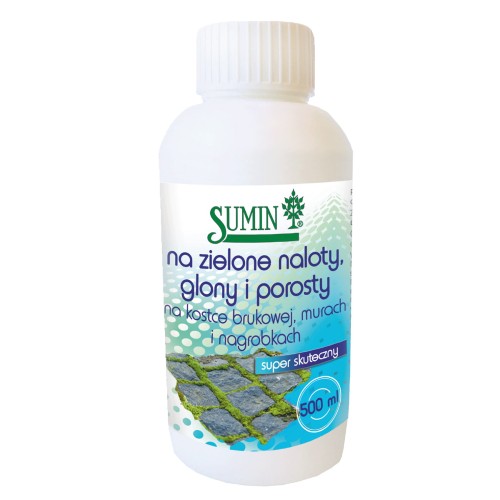 Płyn na zielone naloty na bruku, murach i nagrobkach Sumin 500 ml