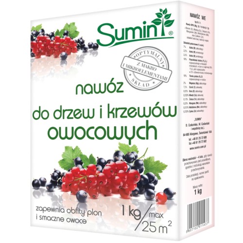 Nawóz do drzew i krzewów owocowych Sumin 1 kg