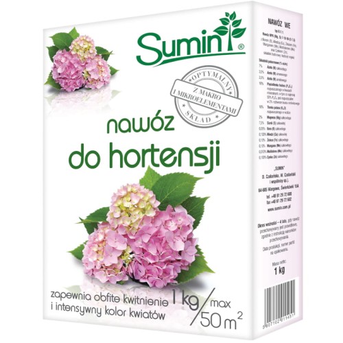 Nawóz do hortensji granulowany Sumin 1 kg