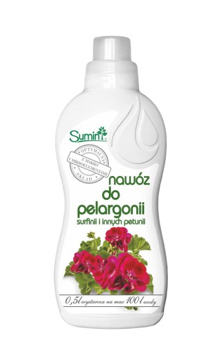 Nawóz płynny do pelargonii, surfinii i innych petunii Sumin 500 ml